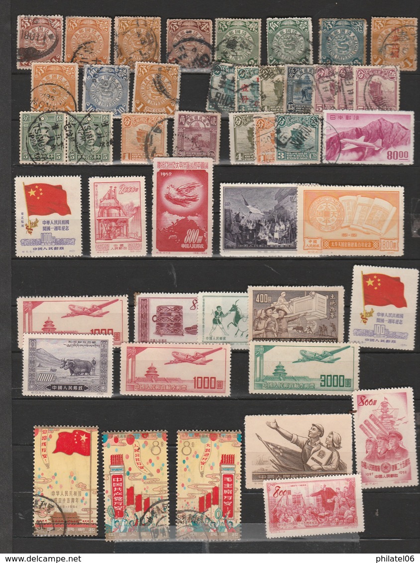 CHINA  STAMPS MINT AND USED  WITH DRAGONS   SOME WITH LITTLE DEFECTS - Other & Unclassified