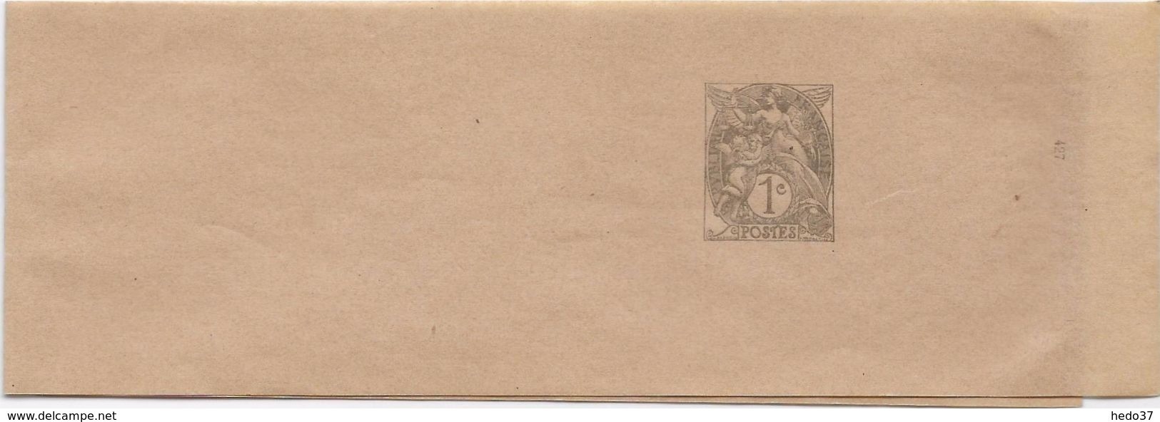 France Entiers Postaux - Type Blanc 1 C Gris  - Bande-journal - TB - Bandes Pour Journaux