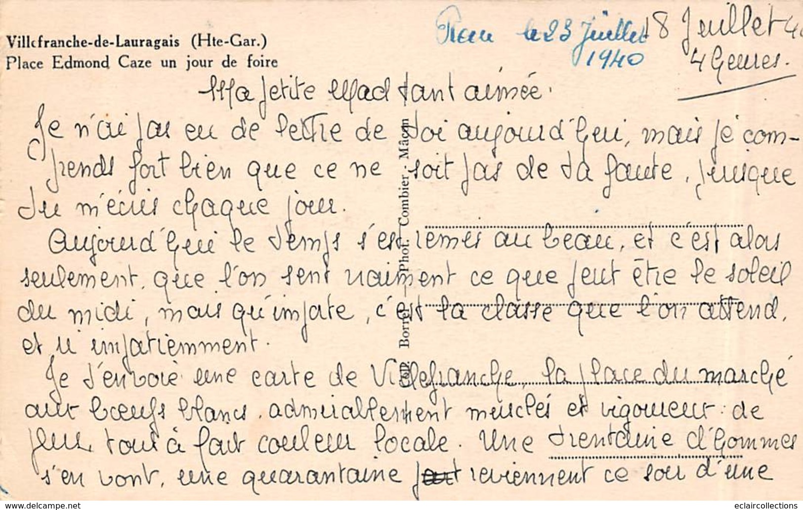 Villefranche De Lauragais          31      Place Edmond Caze. Marché Aux Bestiaux                  (Voir Scan) - Otros & Sin Clasificación