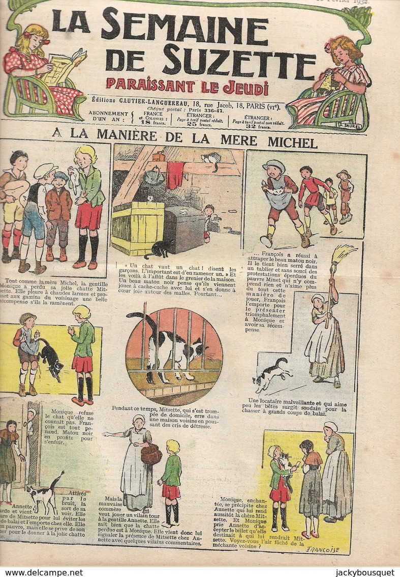 La Semaine De Suzette -  N°18 Février 1932 - La Semaine De Suzette