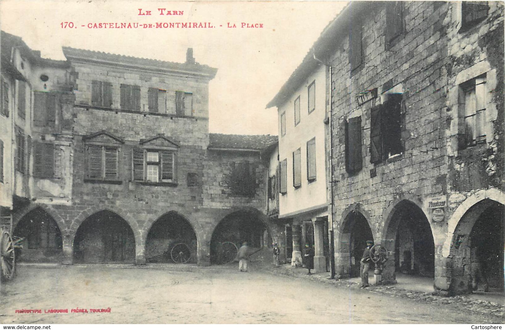 CPA 81 Tarn Castelnau De Montmirail La Place - Castelnau De Montmirail