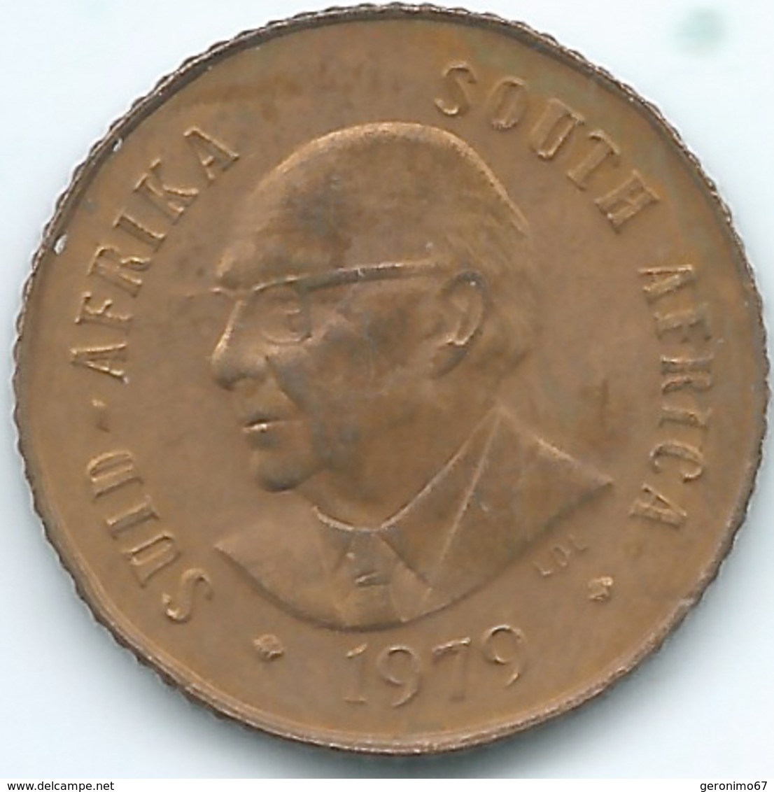 South Africa - 1 Cent - 1979 - N.J.  Diederichs Presidency - KM98 - Sud Africa