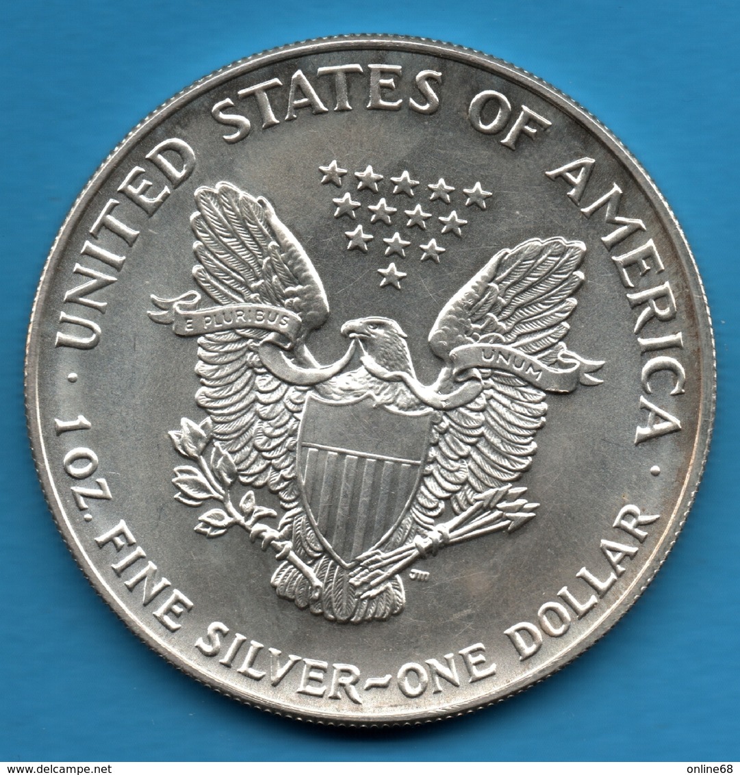 USA 1 DOLLAR 1993 American Silver Eagle Silver 0.999 KM# 273 - Zonder Classificatie
