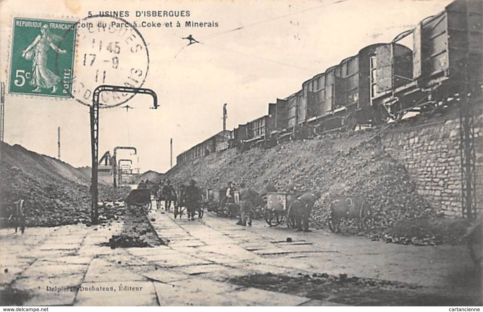 ISBERGUES - Usines - Coin Du Parc à Coke Et à Minerais - Industrie Mines - Isbergues