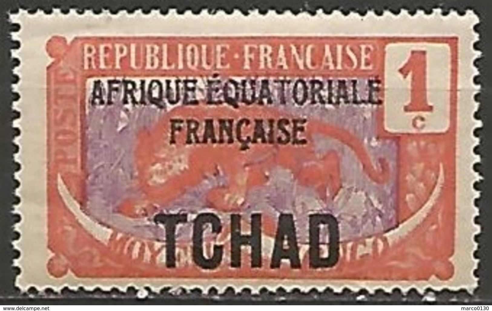 TCHAD N° 19  OBLITERE - Usados