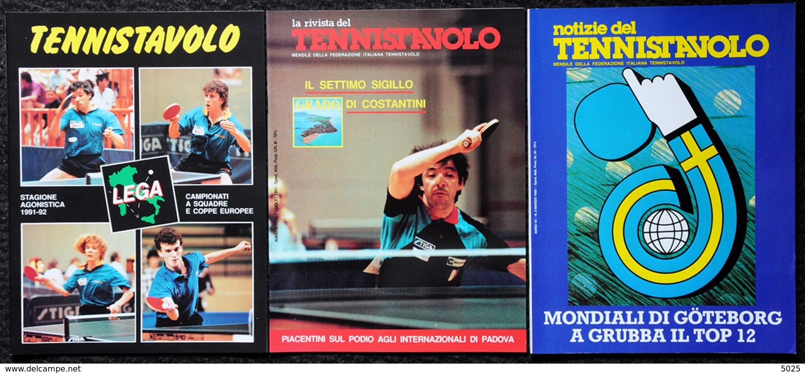 ITALIE - TENNISTAVOLO - Revue Revista - Lots De 9 Magazines - Tennis Table - Ss - Table Tennis