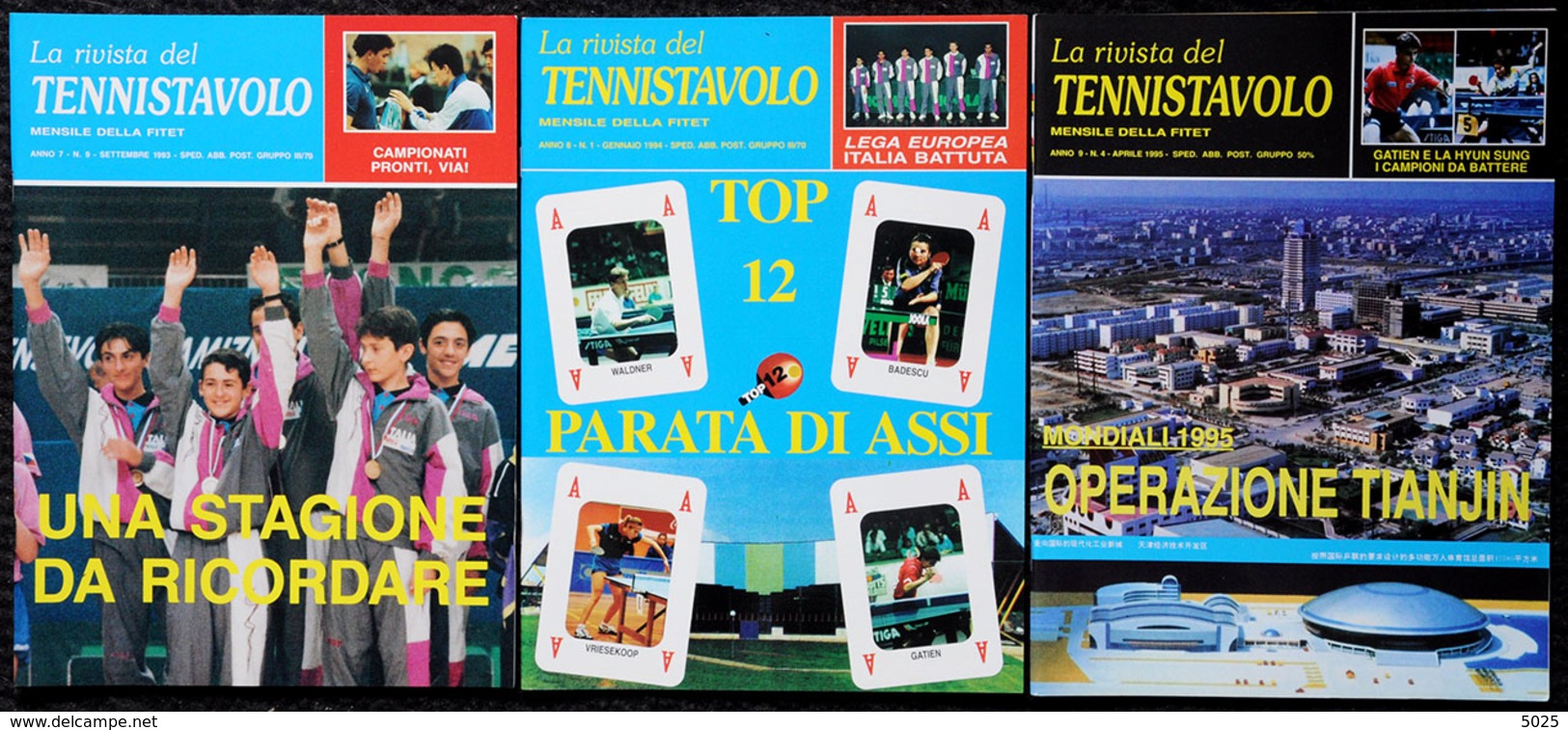 ITALIE - TENNISTAVOLO - Revue Revista - Lots De 9 Magazines - Tennis Table - Ss - Tafeltennis