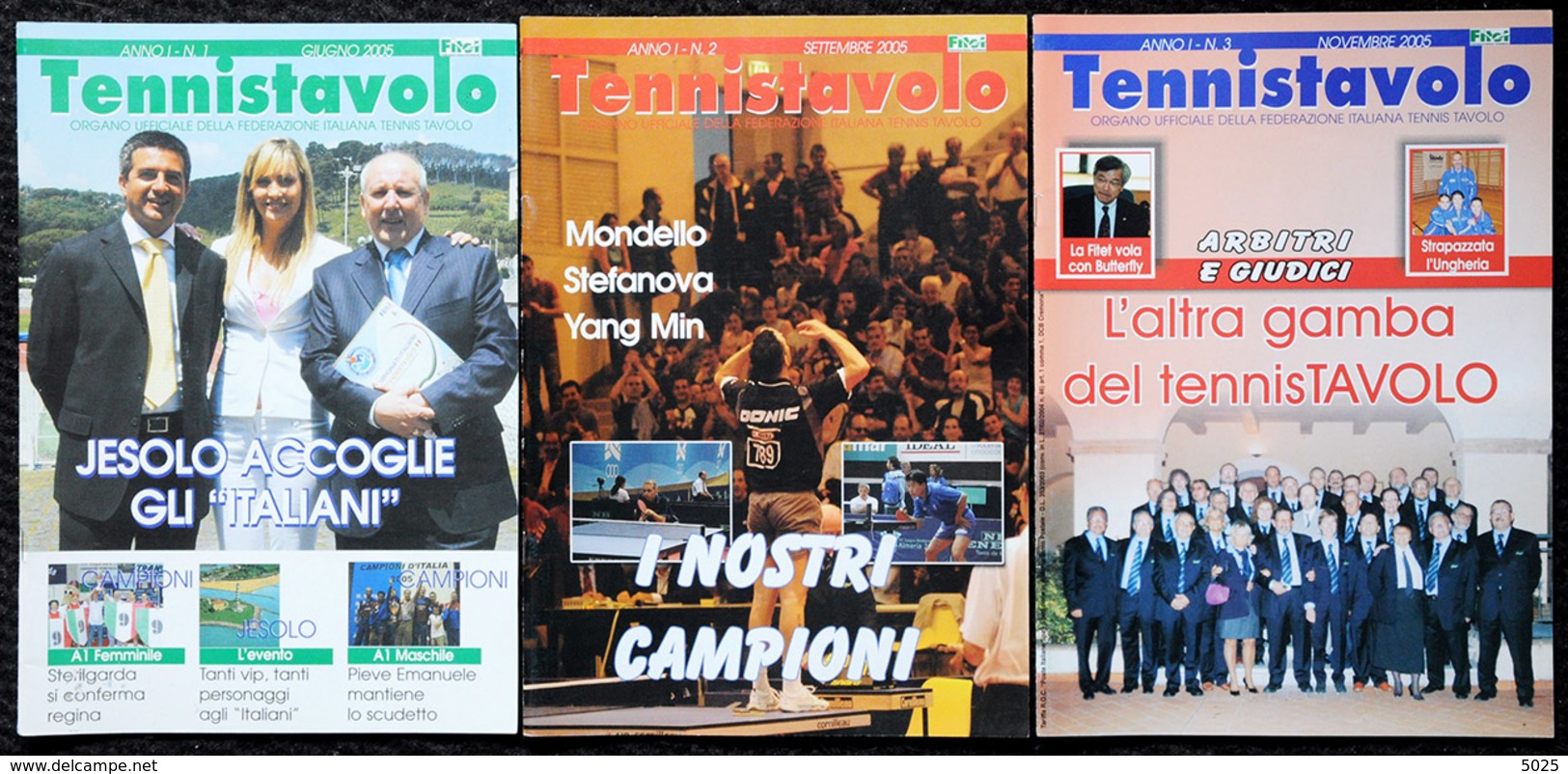 ITALIE - TENNISTAVOLO - Revue Revista - Lots De 9 Magazines - Tennis Table - Ss - Tennis De Table