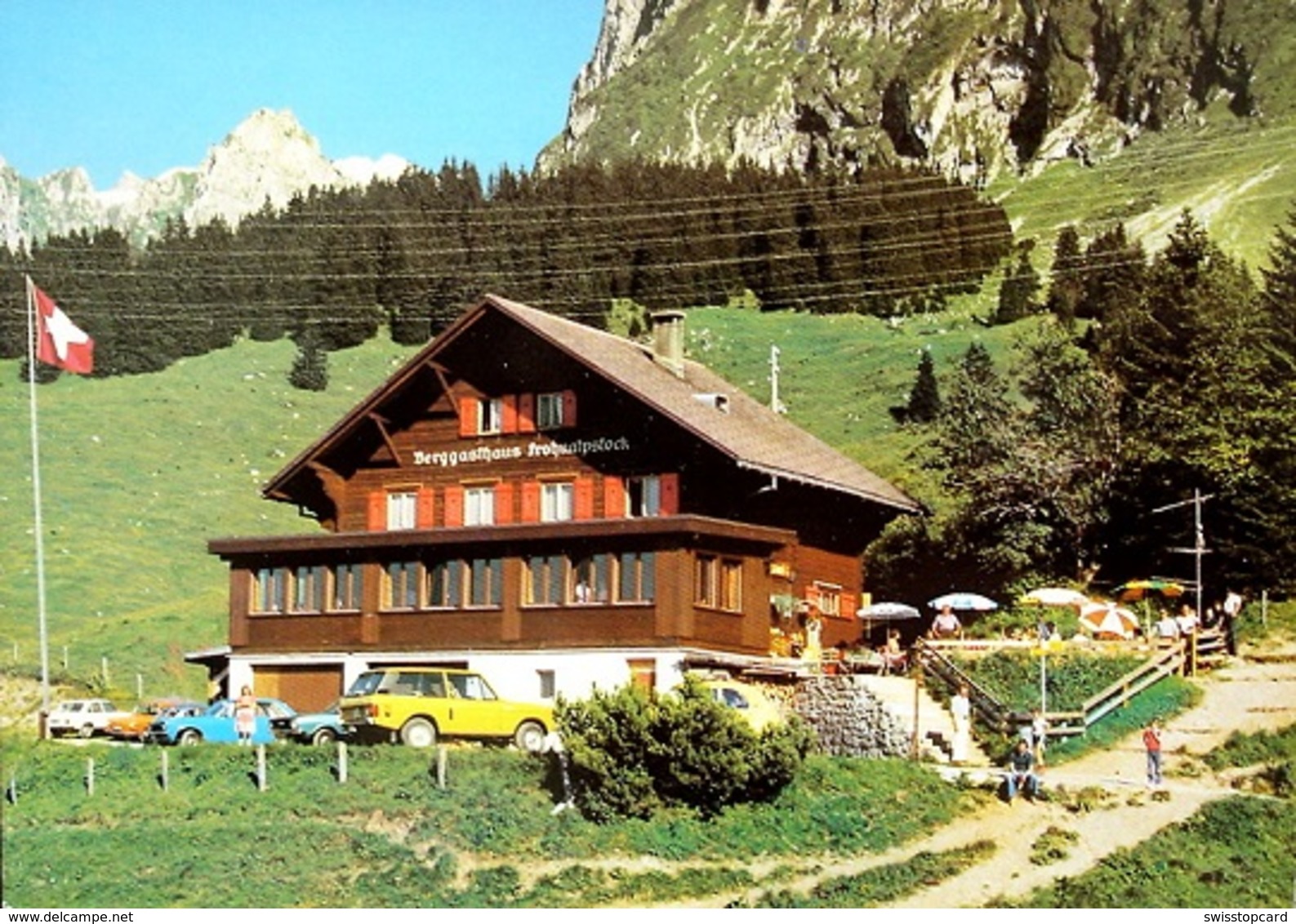 MOLLIS Berggasthaus Fronalpstock Auto Stempel Gasthaus - Mollis