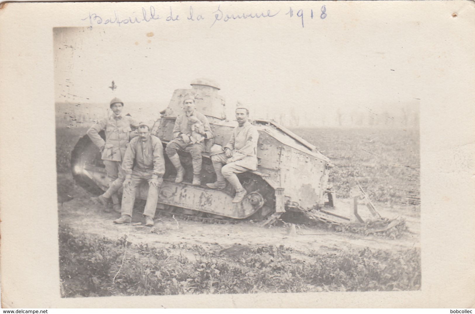 BATAILLE DE LA SOMME 1918: Petit Tank D'Assaut "RENAULT" - Guerre 1914-18