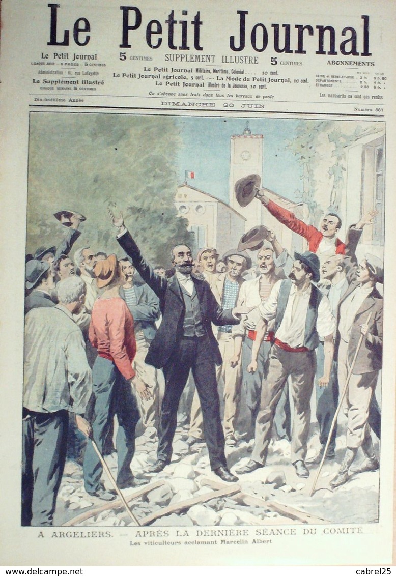 Le Petit Journal-1907-867-ARGELIERS, MARCELIN ALBERT-TRANSVAAL CHASSE Au LION - Le Petit Journal