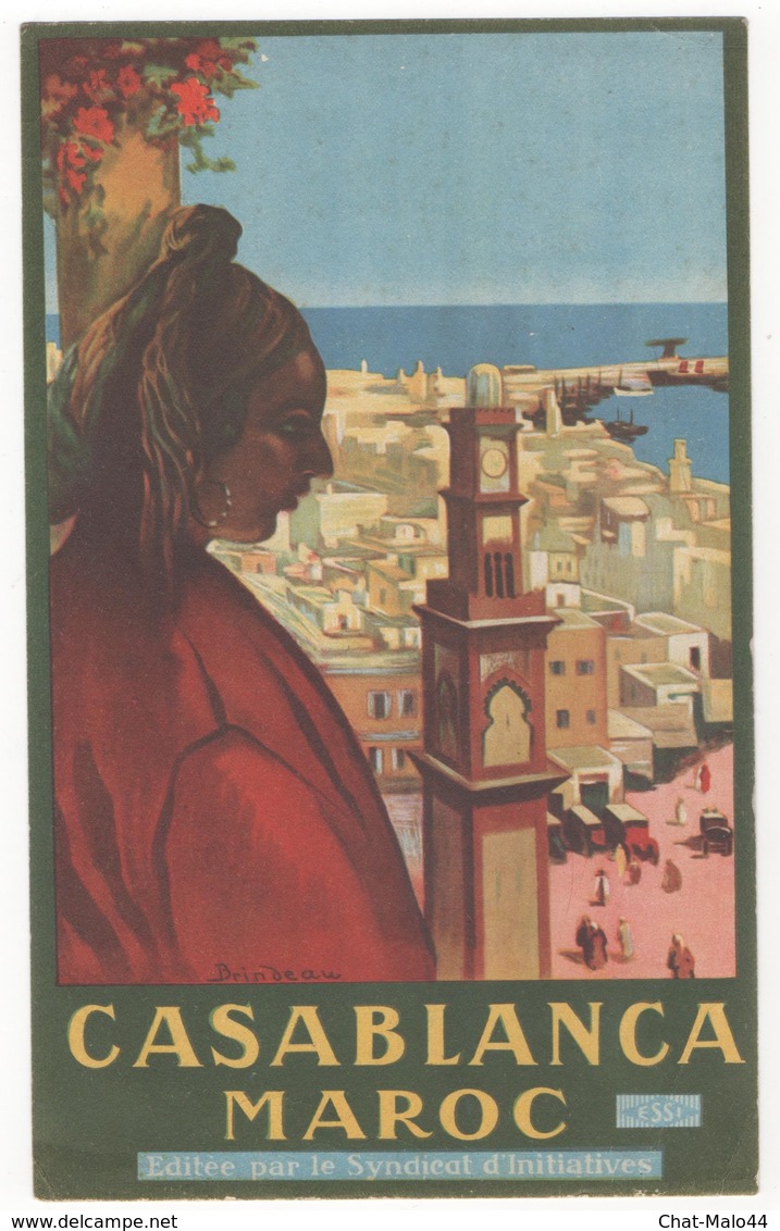 Maroc - Casablanca. Brochure Publicitaire Recto/verso éditée Par Le Syndicat D'Initiative "ESSI" - Dépliants Touristiques