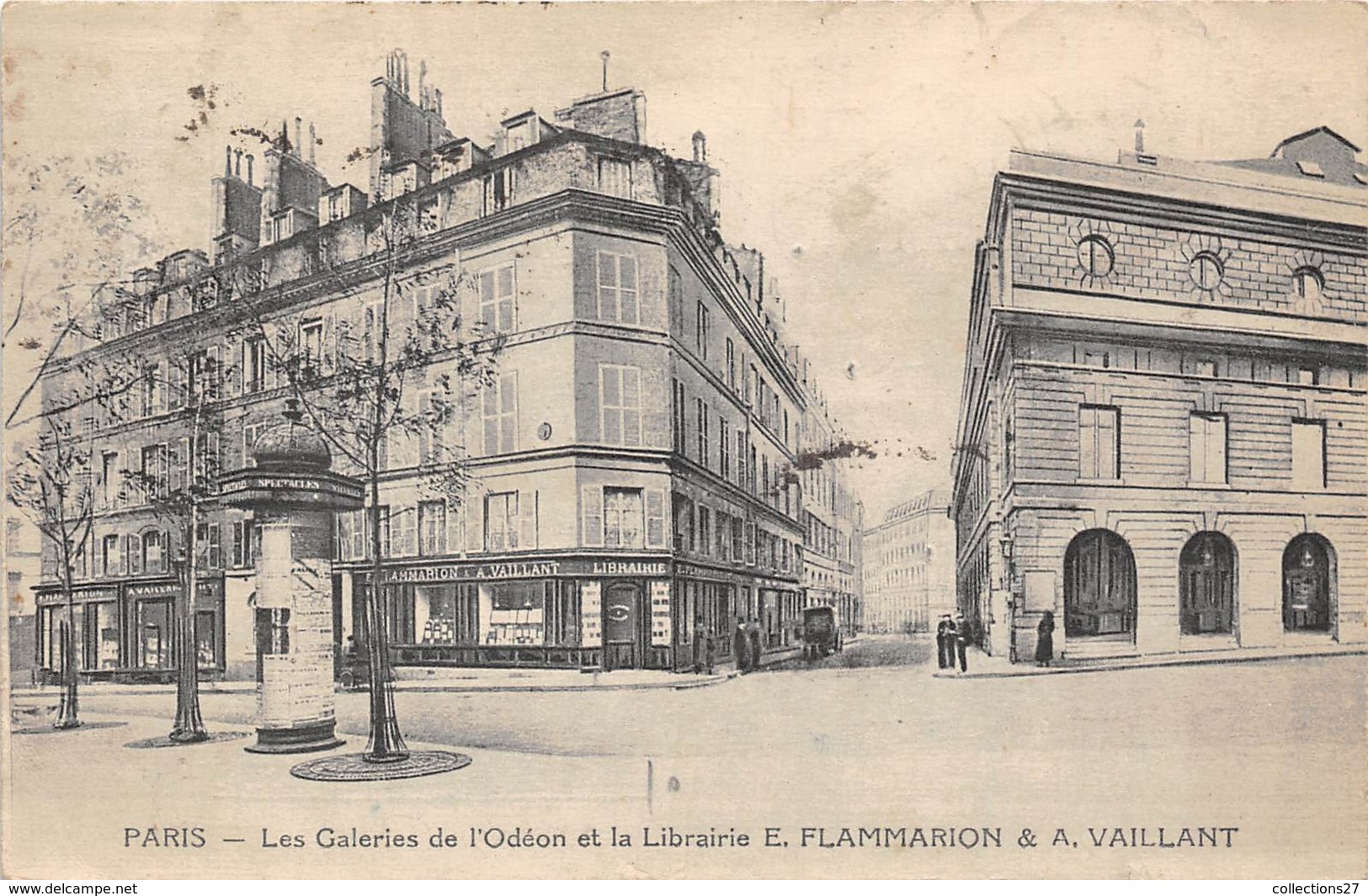 PARIS-75006-LES GALERIES DE L'ODEON ET LA LIBRAIRIE E FLAMMARION ET A VAILLANT - Paris (06)