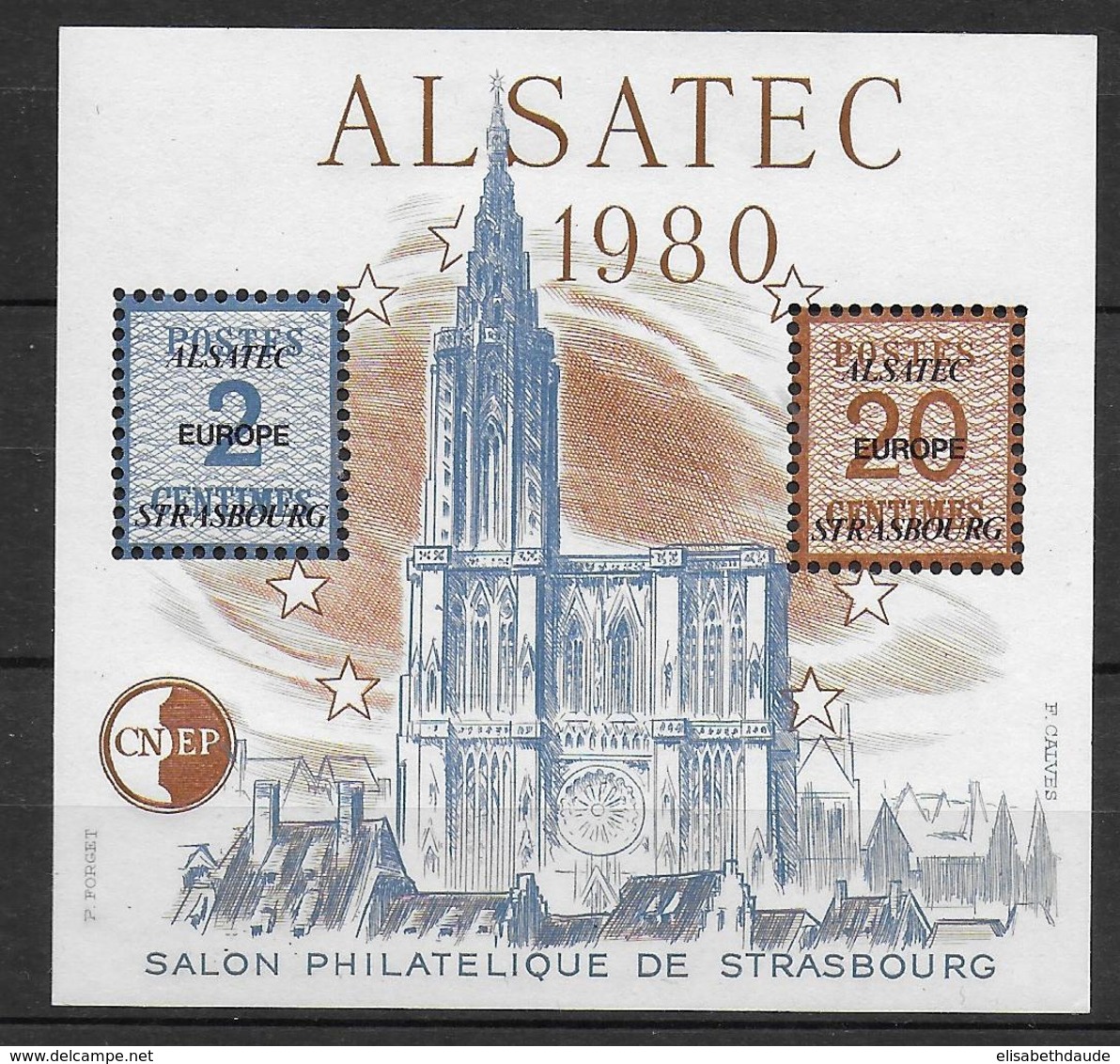 CNEP - 1980 - BLOC SALON ALSATEC De STRASBOURG ** MNH - CNEP