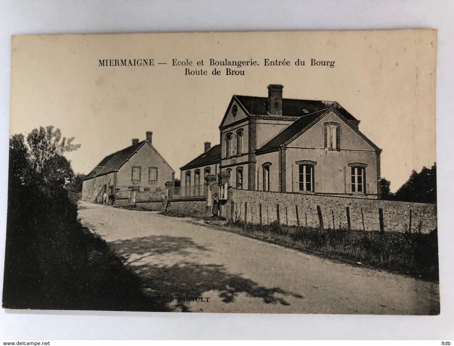 Miermaigne  école Et Boulangerie Route De Brou , Eure  Et Loir 28 - Andere & Zonder Classificatie