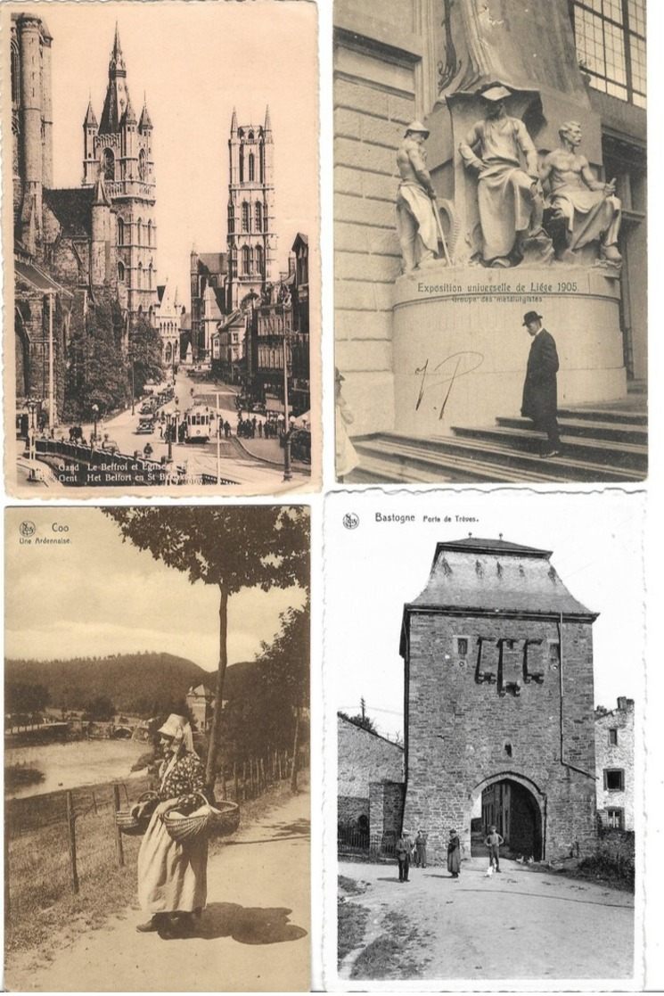 72 Cartes Postales BELGIQUE