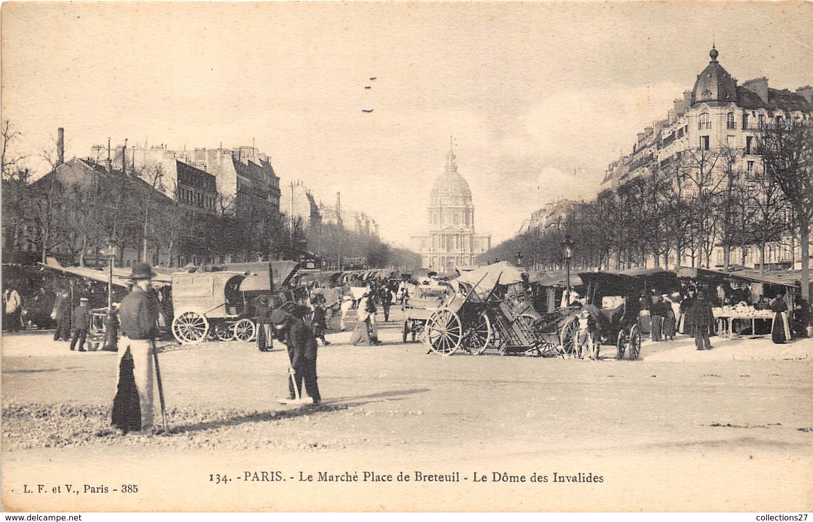 PARIS-75007-LE MARCHE PLACE DE BRETEUIL, LE DÔME DES INVALIDES - Arrondissement: 07