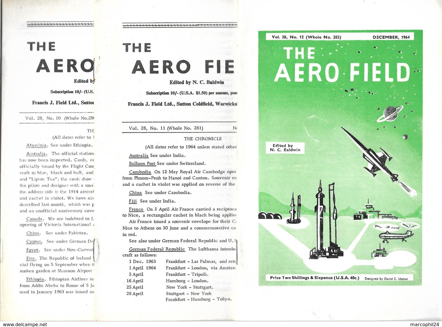 THE AERO FIELD - N° 10 + 11 + 12 - 1964 - AVIATION + PAN-AMERICAN AIRWAYS - Français