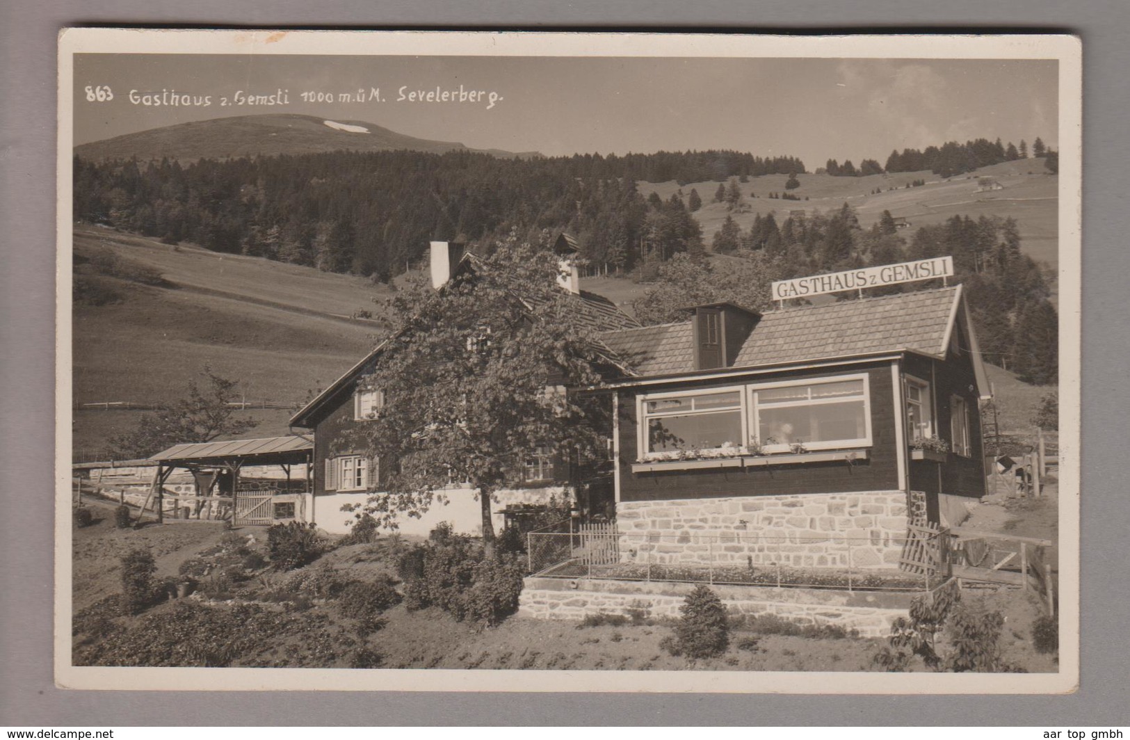 CH SG Sevelen Sevelerberg Gasthaus Gemsli 1938-01-05 Foto J.Buchmann - Sevelen