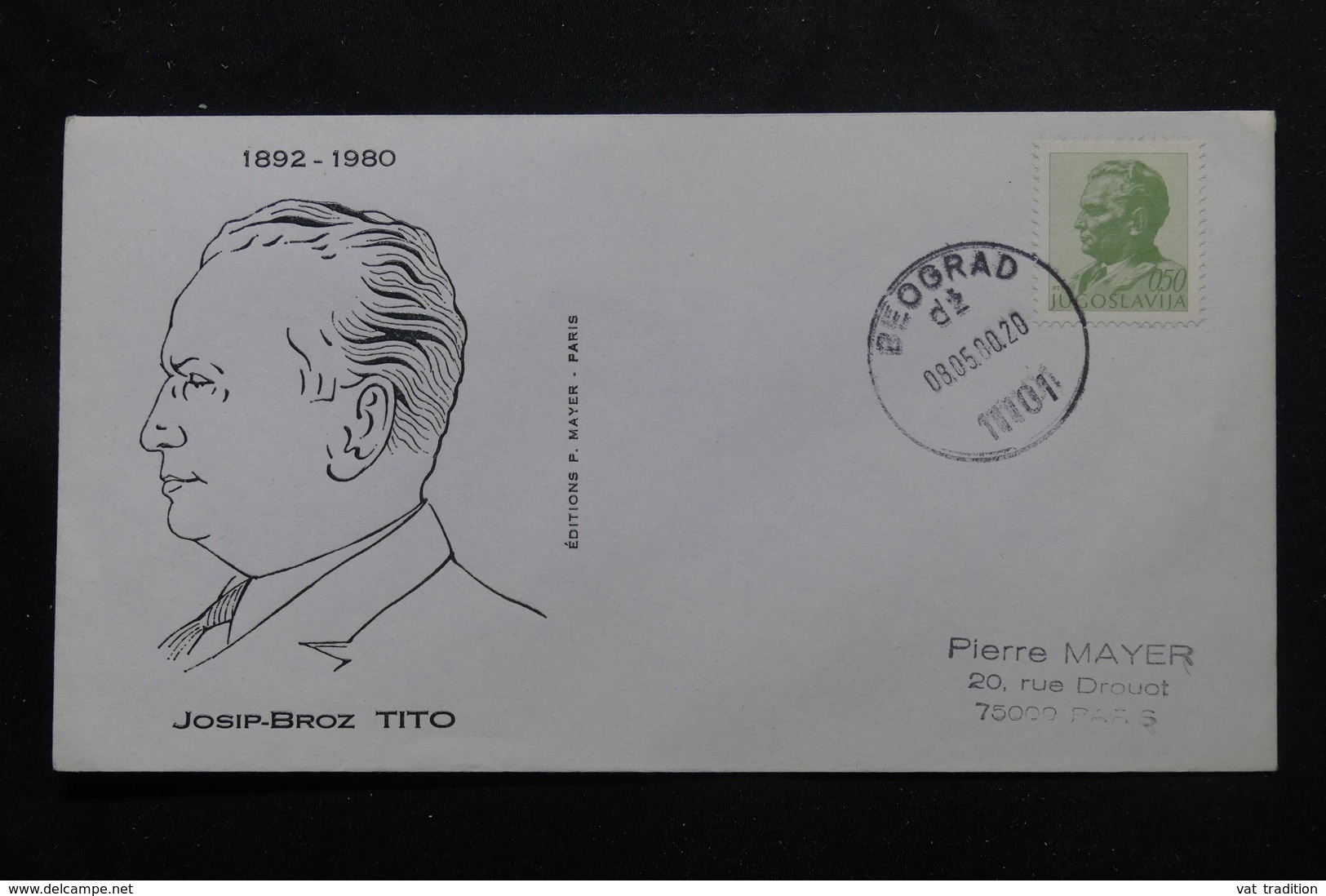 YOUGOSLAVIE - Enveloppe FDC En 1980, Tito- L 60155 - FDC