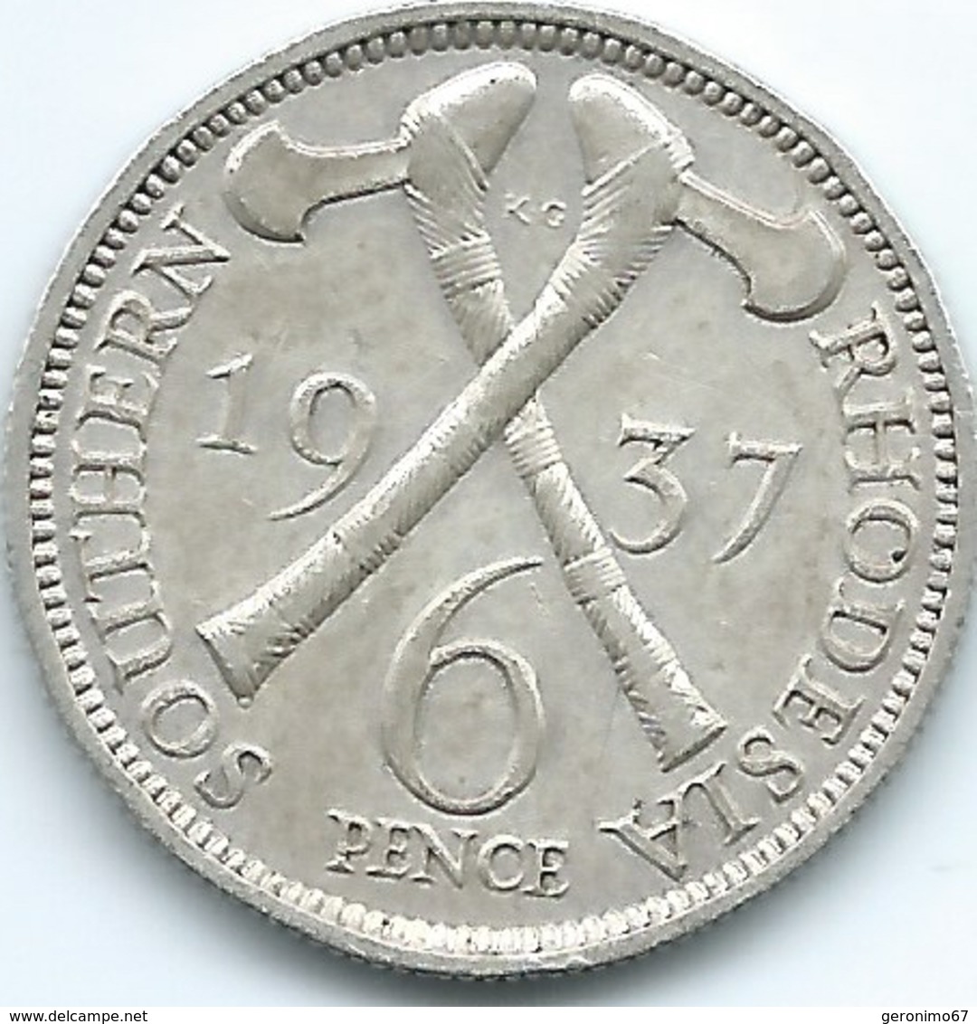 Southern Rhodesia - George VI - 6 Pence - 1937 - KM10 - Rhodésie