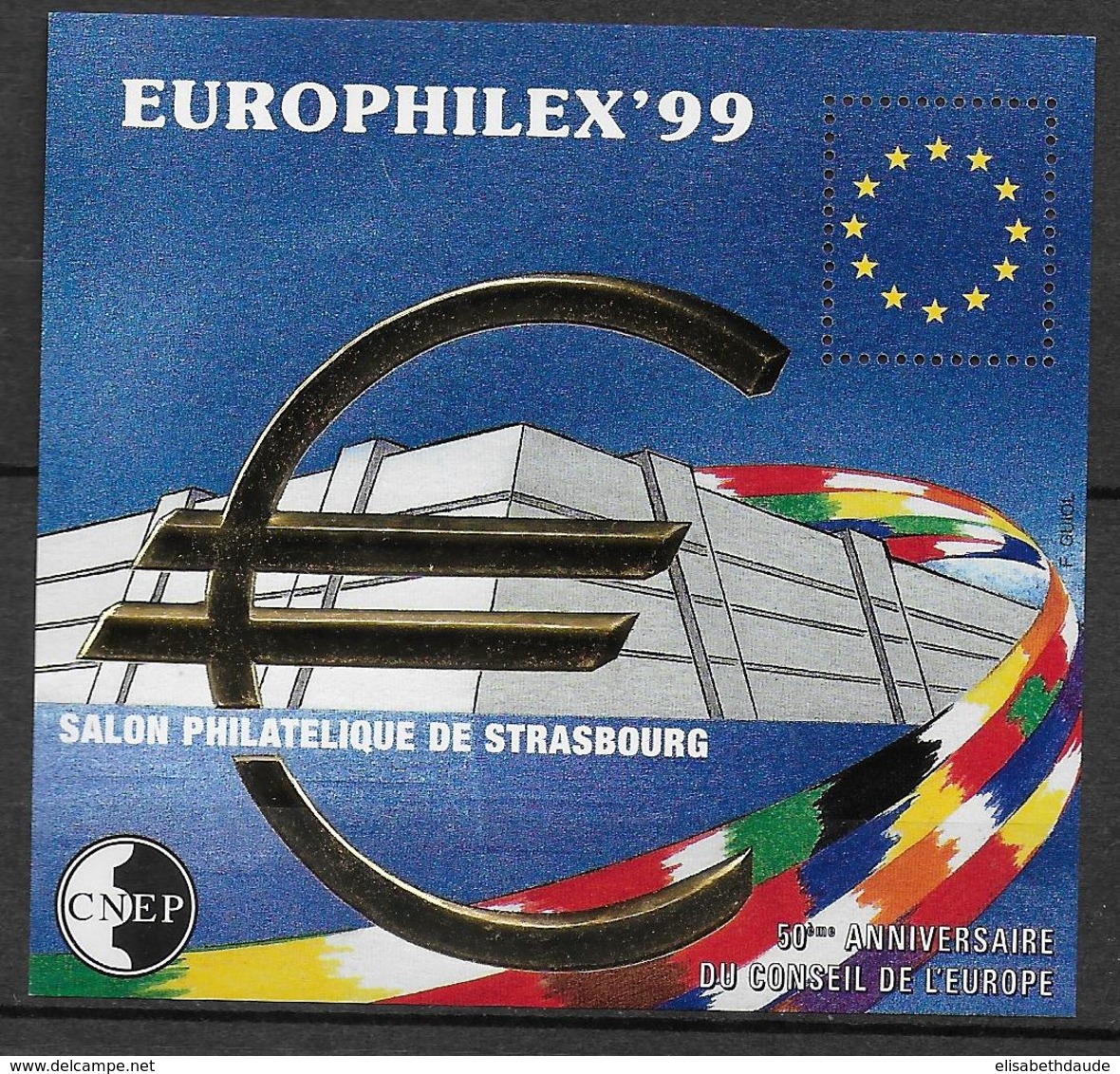 CNEP - 1999 - BLOC SALON De STRASBOURG - 50 ANS CONSEIL DE L'EUROPE - YVERT N°29 ** MNH - CNEP