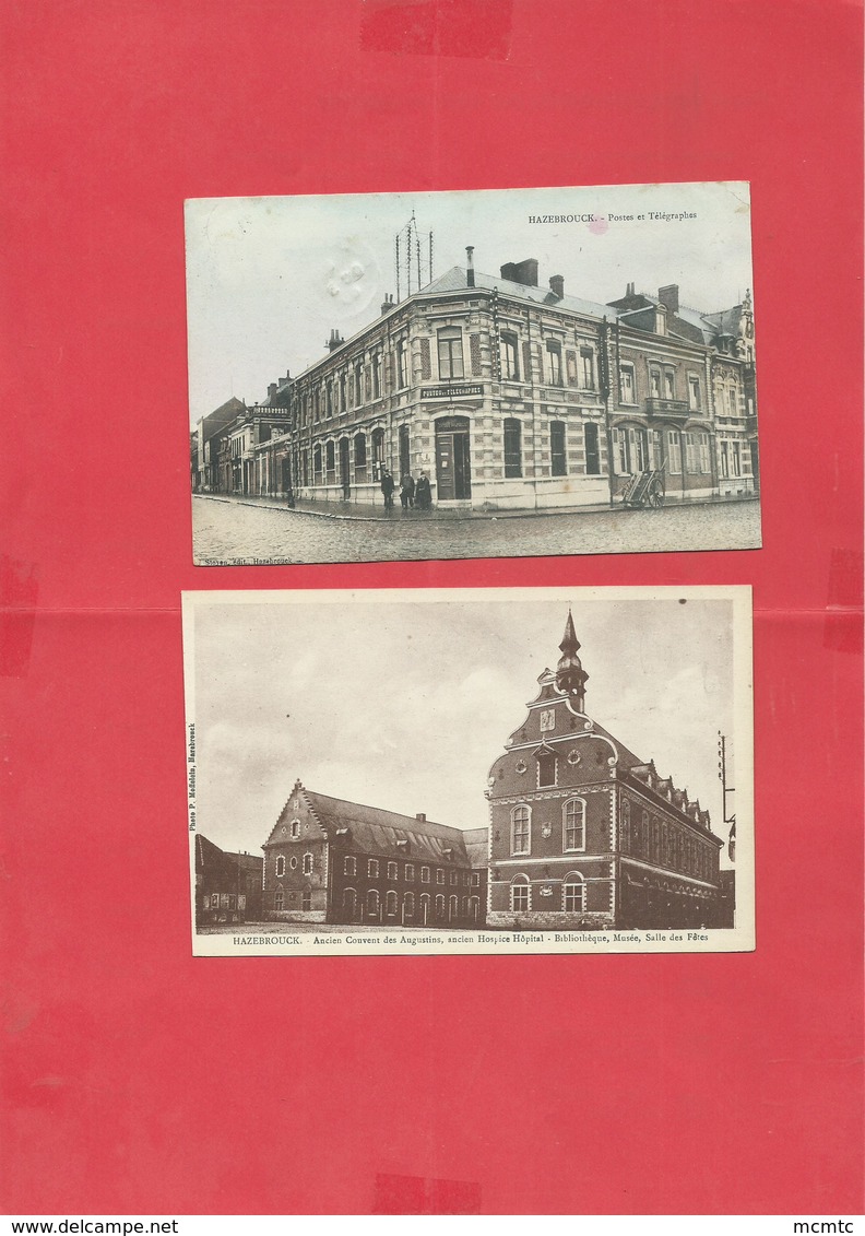 5 CPA - Hazebrouck -(Nord) Dont 1 Carte Avec  Train , Locomotive ,et 1 Avec : Cachet Folkestone 09 - Hazebrouck