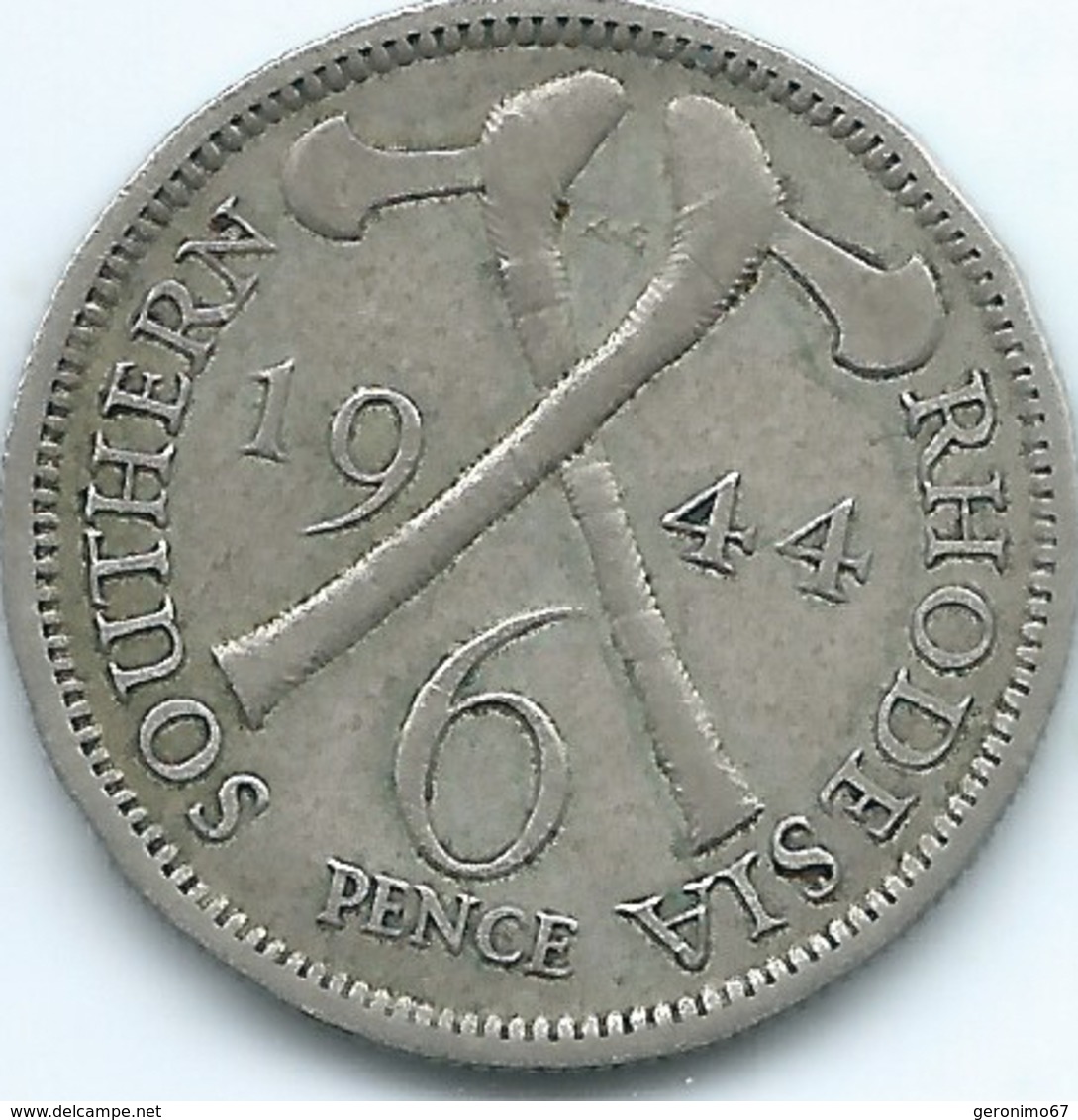 Southern Rhodesia - George VI - 1944 - 6 Pence - KM17a - Rhodesien