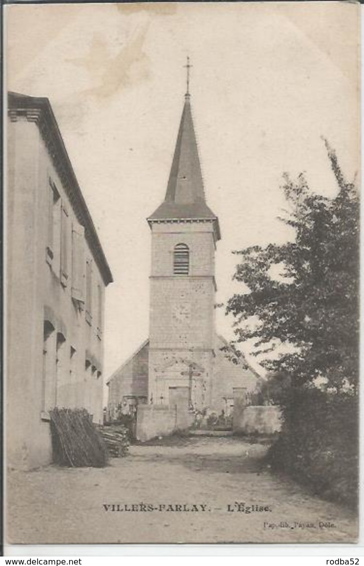 CPA - 39 - Jura - Villers Farlay - L’église - Villers Farlay