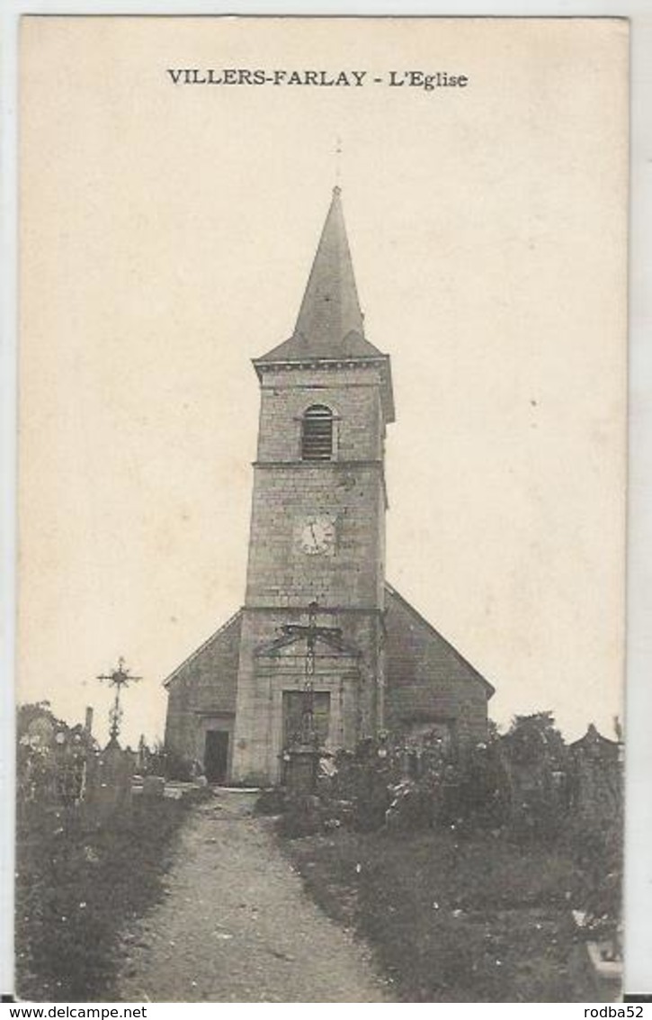 CPA - 39 - Jura - Villers Farlay - L’église - Villers Farlay