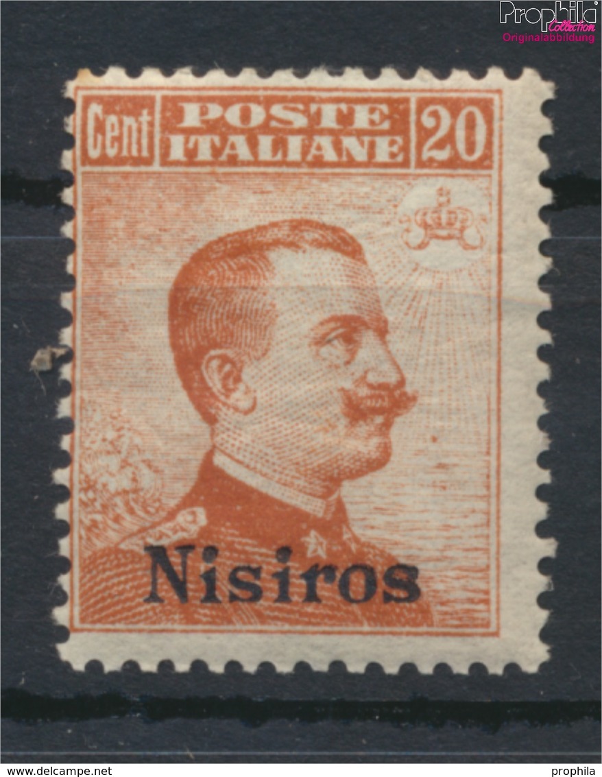 Ägäische Inseln 11VII Mit Falz 1912 Aufdruckausgabe Nisiros (9438171 - Egeo (Nisiro)