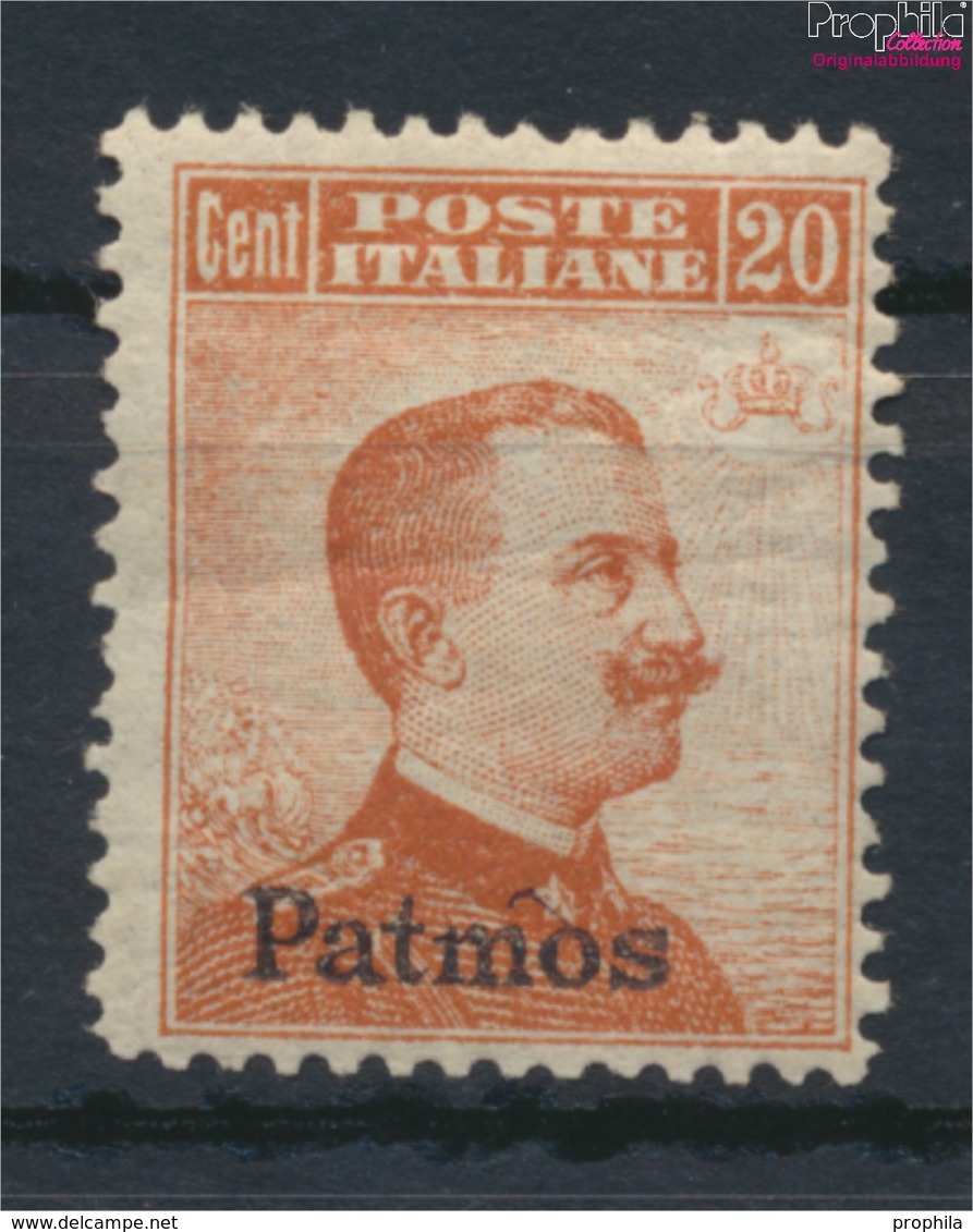 Ägäische Inseln 11VIII Mit Falz 1912 Aufdruckausgabe Patmos (9438168 - Egée (Patmo)