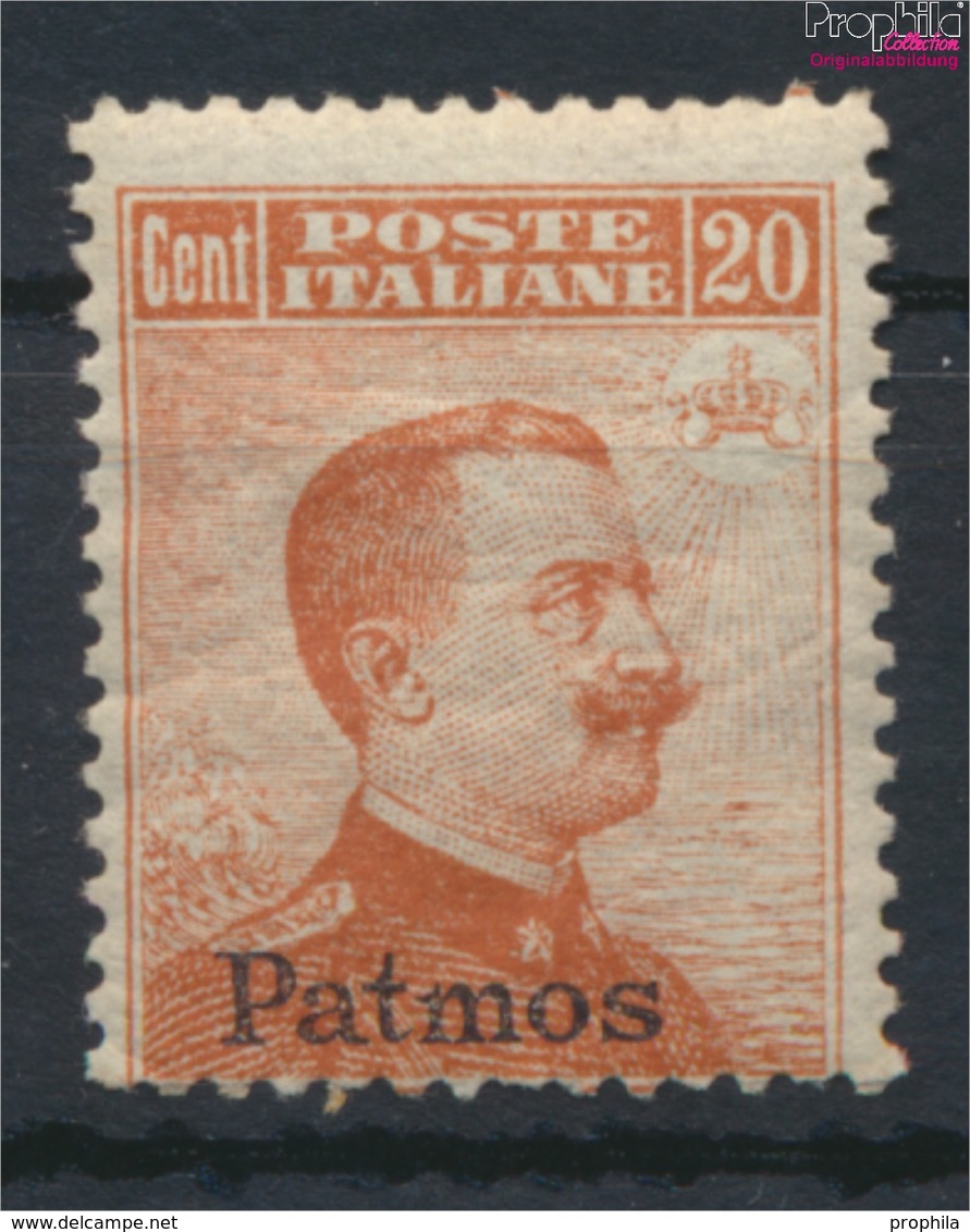 Ägäische Inseln 11VIII Mit Falz 1912 Aufdruckausgabe Patmos (9438169 - Egée (Patmo)