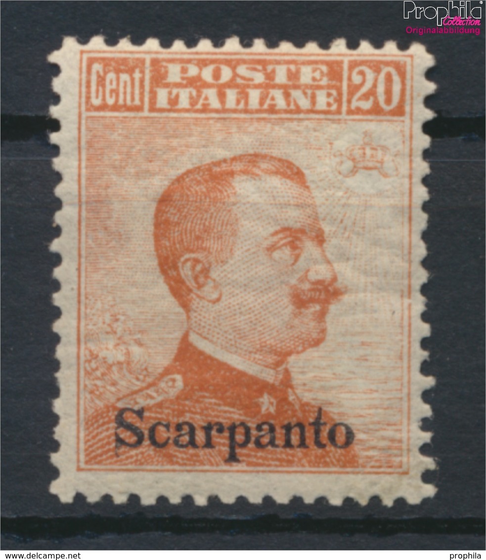 Ägäische Inseln 11XI Mit Falz 1912 Aufdruckausgabe Scarpanto (9438157 - Egeo (Scarpanto)