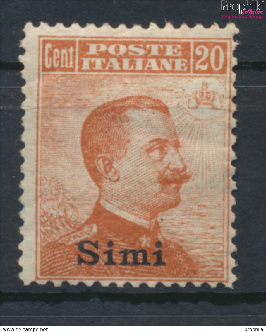 Ägäische Inseln 11XII Mit Falz 1912 Aufdruckausgabe Simi (9438156 - Egeo (Simi)