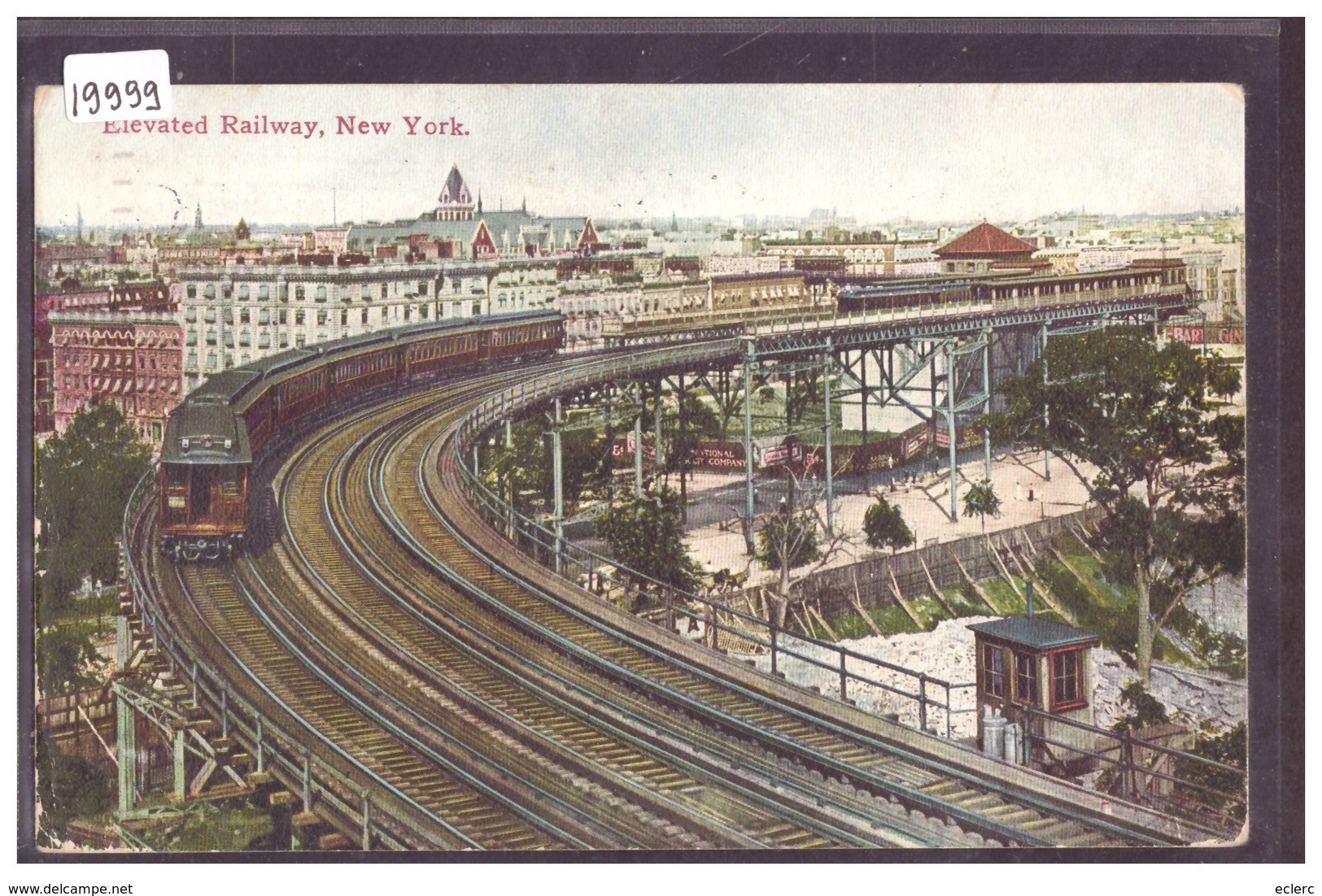 NEW YORK - ELEVATED RAILWAY - TB - Transportmiddelen