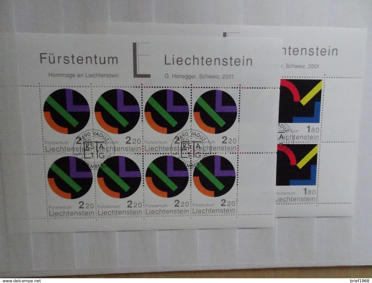 Liechtenstein Michel 1281/82 Gestempelt Kleinbogen (5710) - Blocks & Kleinbögen