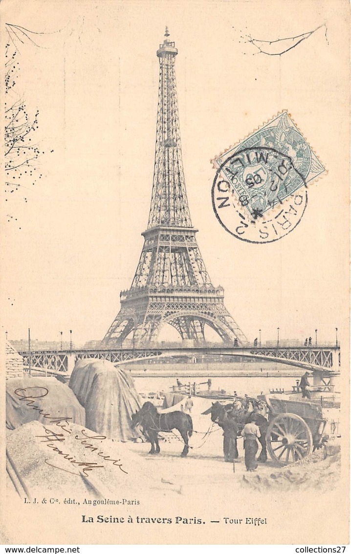 PARIS-75007-LA SEINE A TRAVERS PARIS TOUR EIFFEL - Arrondissement: 07