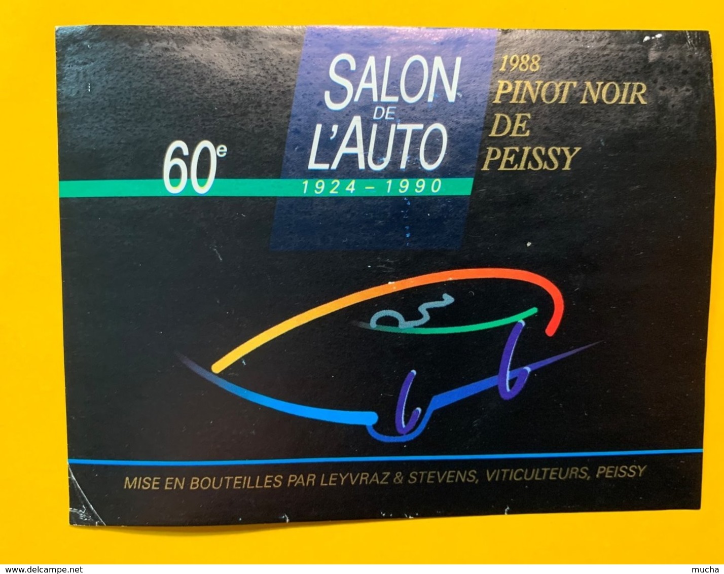 13823 - 60e Salon De L'Auto 1990 Pinot Noir De Peissy 1988 - Autos / Pkw