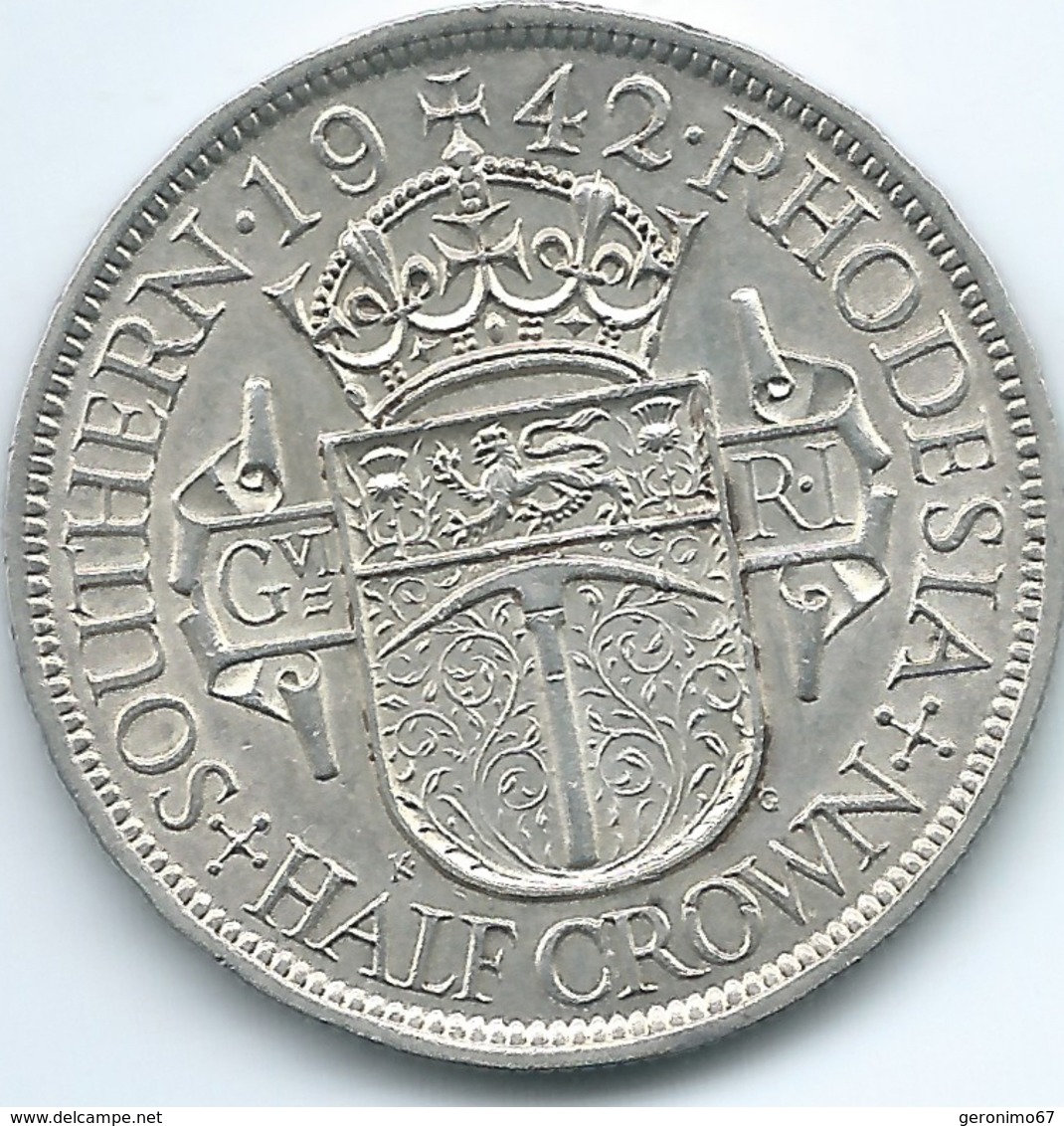 Southern Rhodesia - George VI - 1942 - ½ Crown - KM15 - Rhodésie