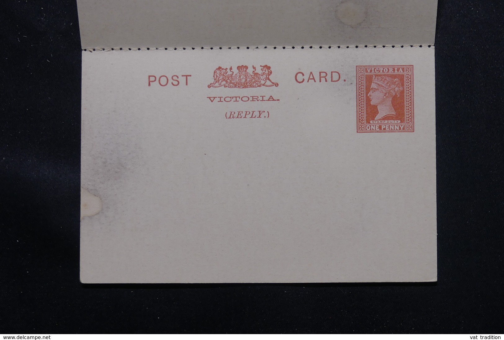 AUSTRALIE / VICTORIA  - Entier Postal + Réponse Au Type Victoria , Non Circulé - L 60192 - Brieven En Documenten