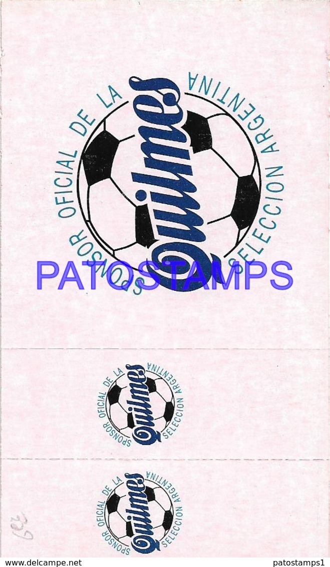 133167 ARGENTINA SPORTS FUTBOL SOCCER TORNEO PREOLIMPICO ATLANTA 96 SERIE 14 ENTRADA TICKET NO POSTAL POSTCARD - Fencing