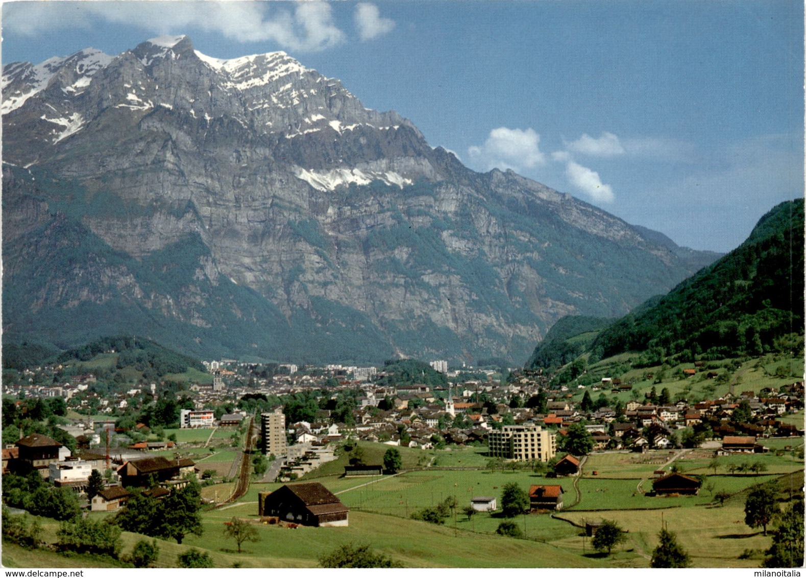 Ennenda, Blick über Glarus Auf Den Wiggis (3991) - Ennenda