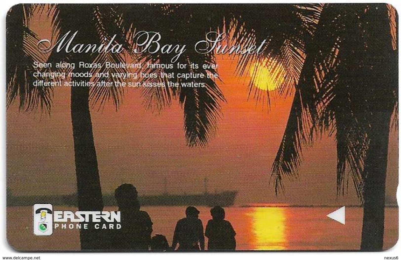 Philippines - Eastern Telecoms (GPT) - Manila Bay Sunset - 242PETA - 9.000ex, Used - Philippines