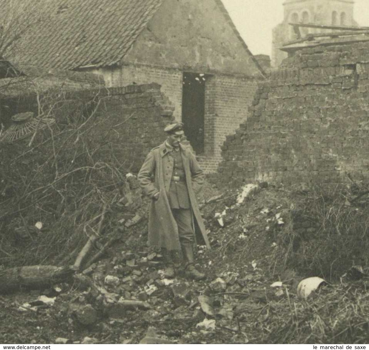 Photo Carte Postale Biefvillers-les-Bapaume 1914/1918 Première Guerre Mondiale - Bapaume