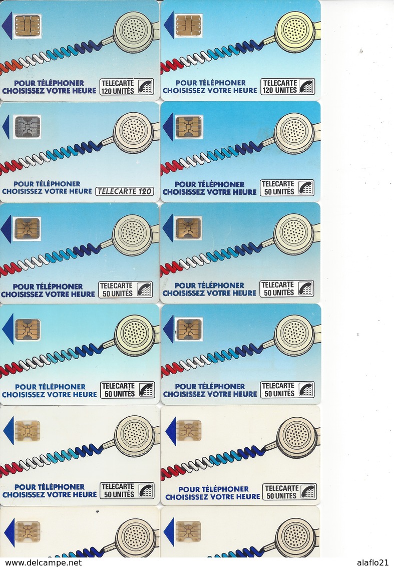 LOT  12 TELECARTES CORDONS - UTILISEES - Telefonschnur (Cordon)