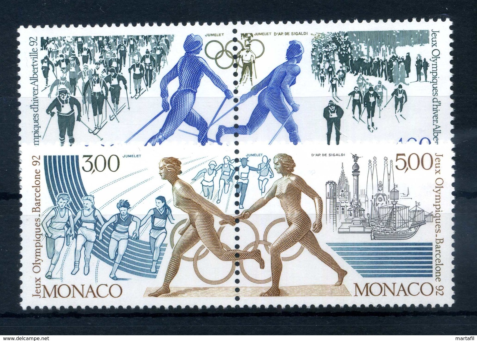 1991 MONACO SET MNH ** - Neufs