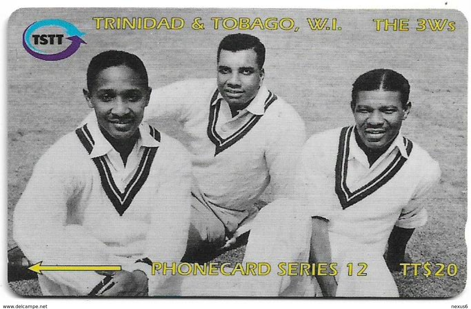 Trinidad & Tobago - Cricket - The 3 W - 118CTTC (Normal 0) - 1996, 222.000ex, Used - Trinidad En Tobago