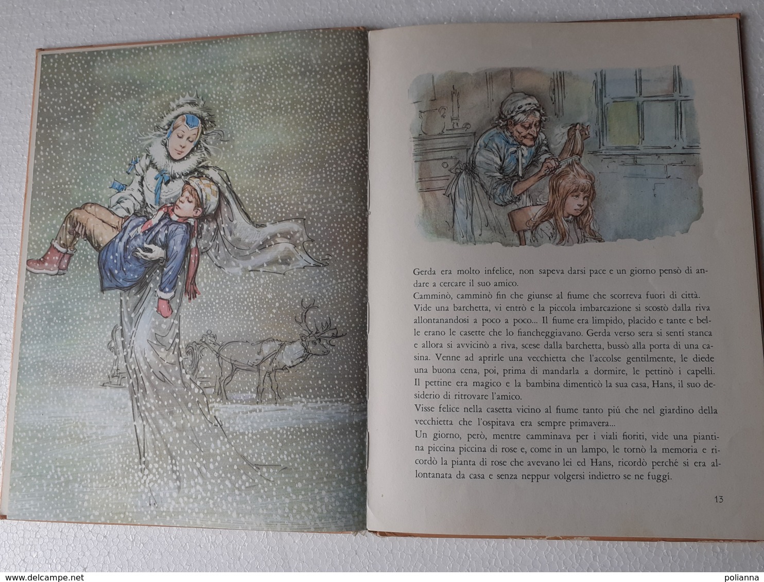 M#0W26 Collana "LE GRANDI FIABE" : LE FIABE DI ANDERSEN Ed.Piccoli Anni '70/Ill. Marino - Antichi