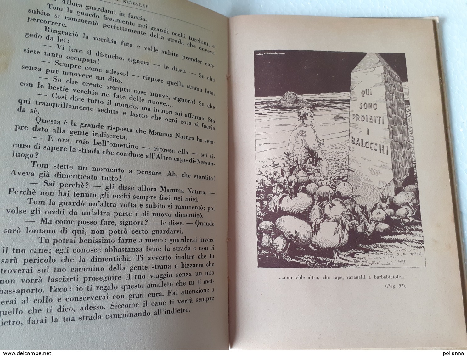 M#0W71 "Cap. Stranieri X La Gioventù": Kingsley LA STORIA MERAVIGLIOSA DEI BAMBINI ACQUATICI Ed. Bemporad 1930/Ill.Ciani - Antichi